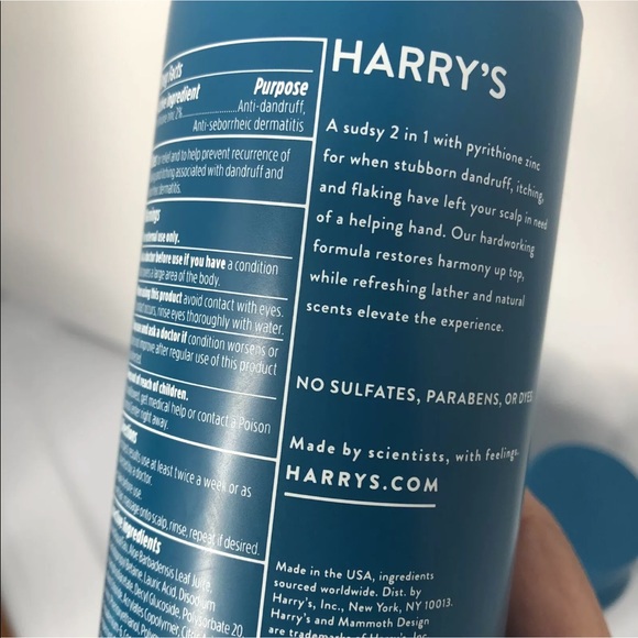 Harry's Hair Lot Of 3 Harrys Extra Strength Anti Dandruff 2 In
